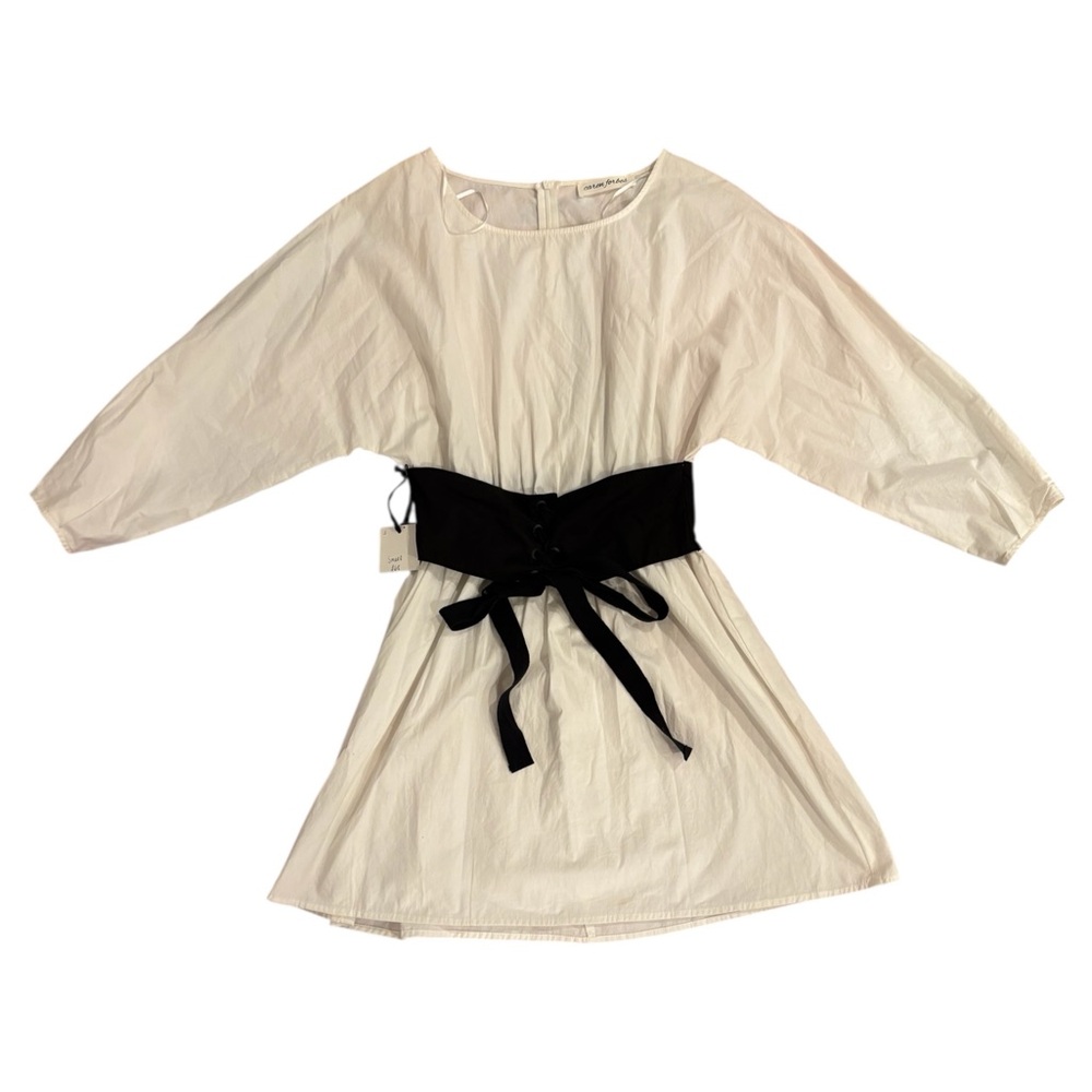 Boutique Original Caren Forbes Pleated Tie Front Dress with Dolman Sleeves